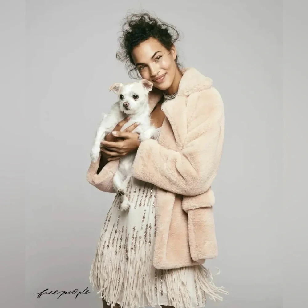 Free people faux fur jacket - Picture 11 of 13
